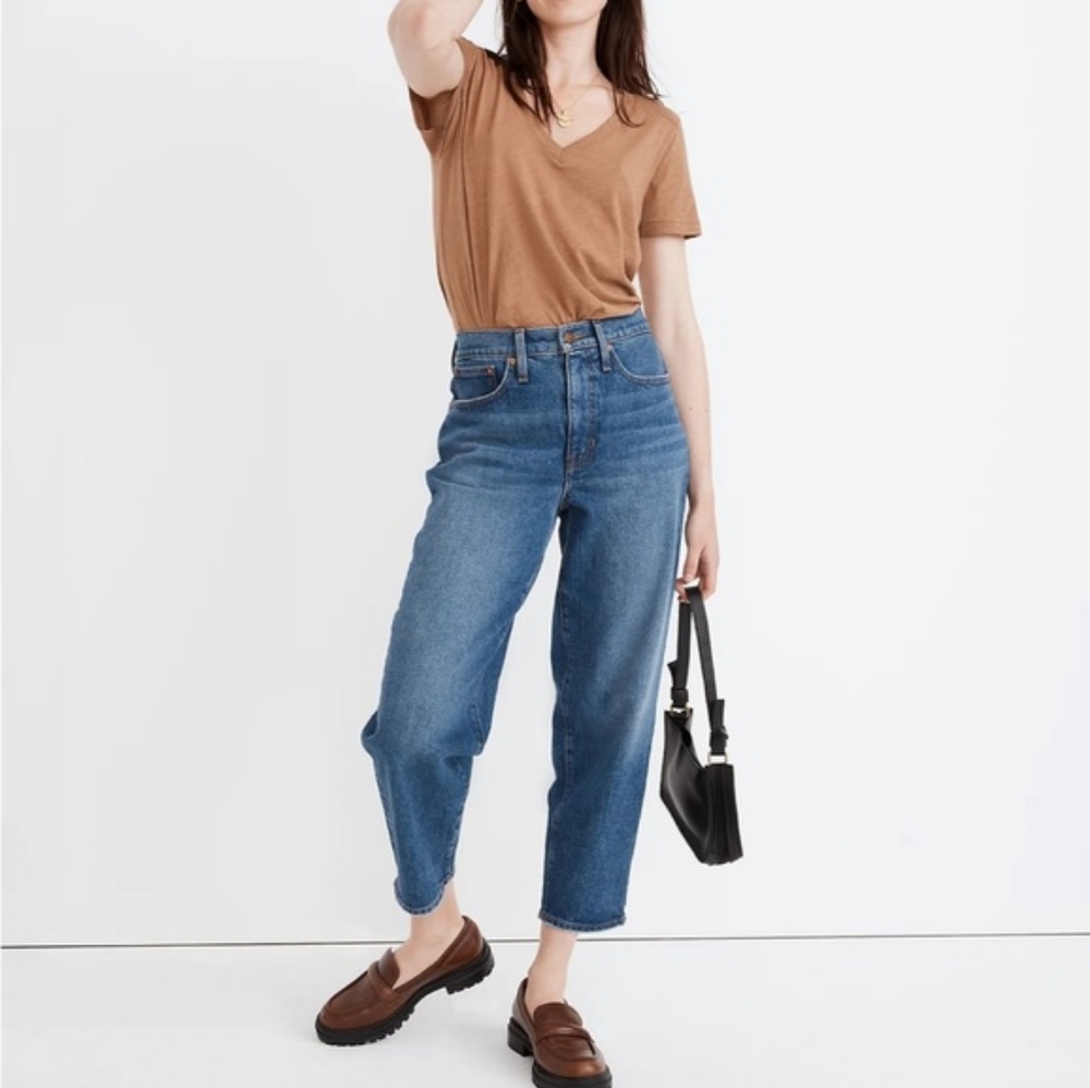 Madewell Balloon Jeans in Corson color